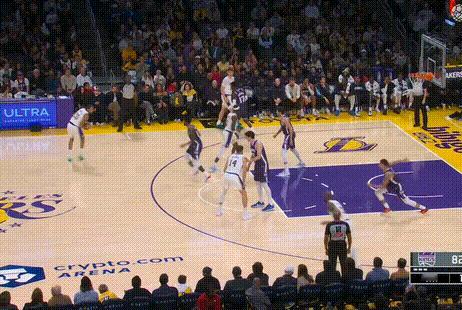 彪哥空切跑位恰到好处，湖人领先23分国王vs湖人