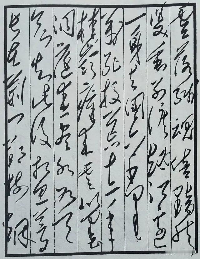 毛主席罕见书法手迹——书柳宗元七律诗《别舍弟宗一》：
零落残魂倍黯然，双垂别泪越