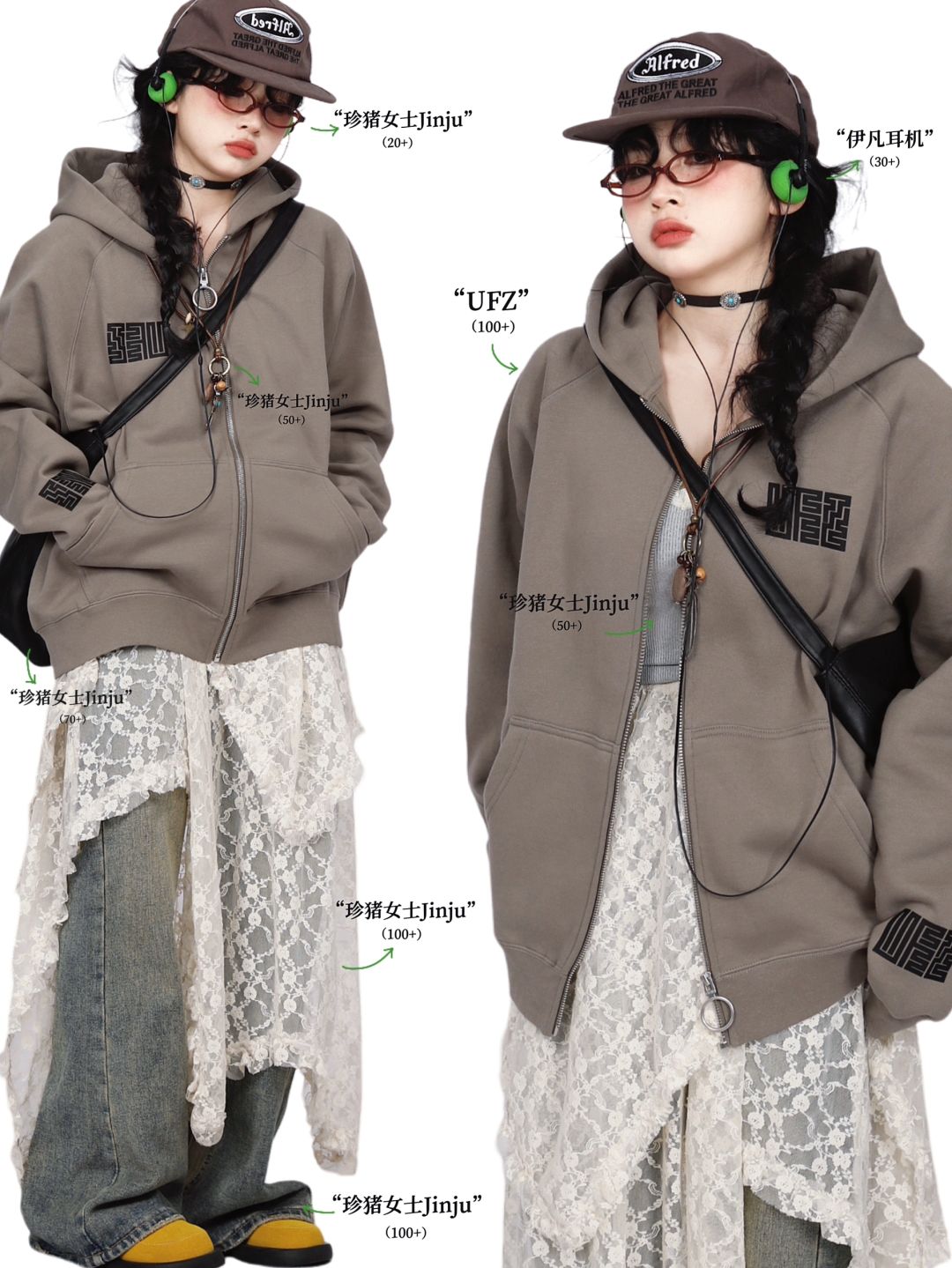 复古outfits｜*美式街头感叠穿🥡卫衣好酷