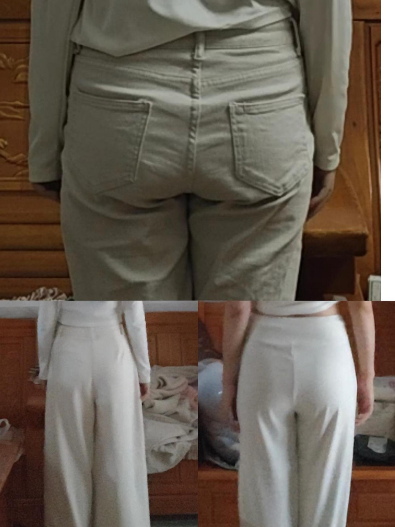 一张图告诉你：什么叫好版型？

选对版型

比减肥十斤还管用！

这3条裤子都是