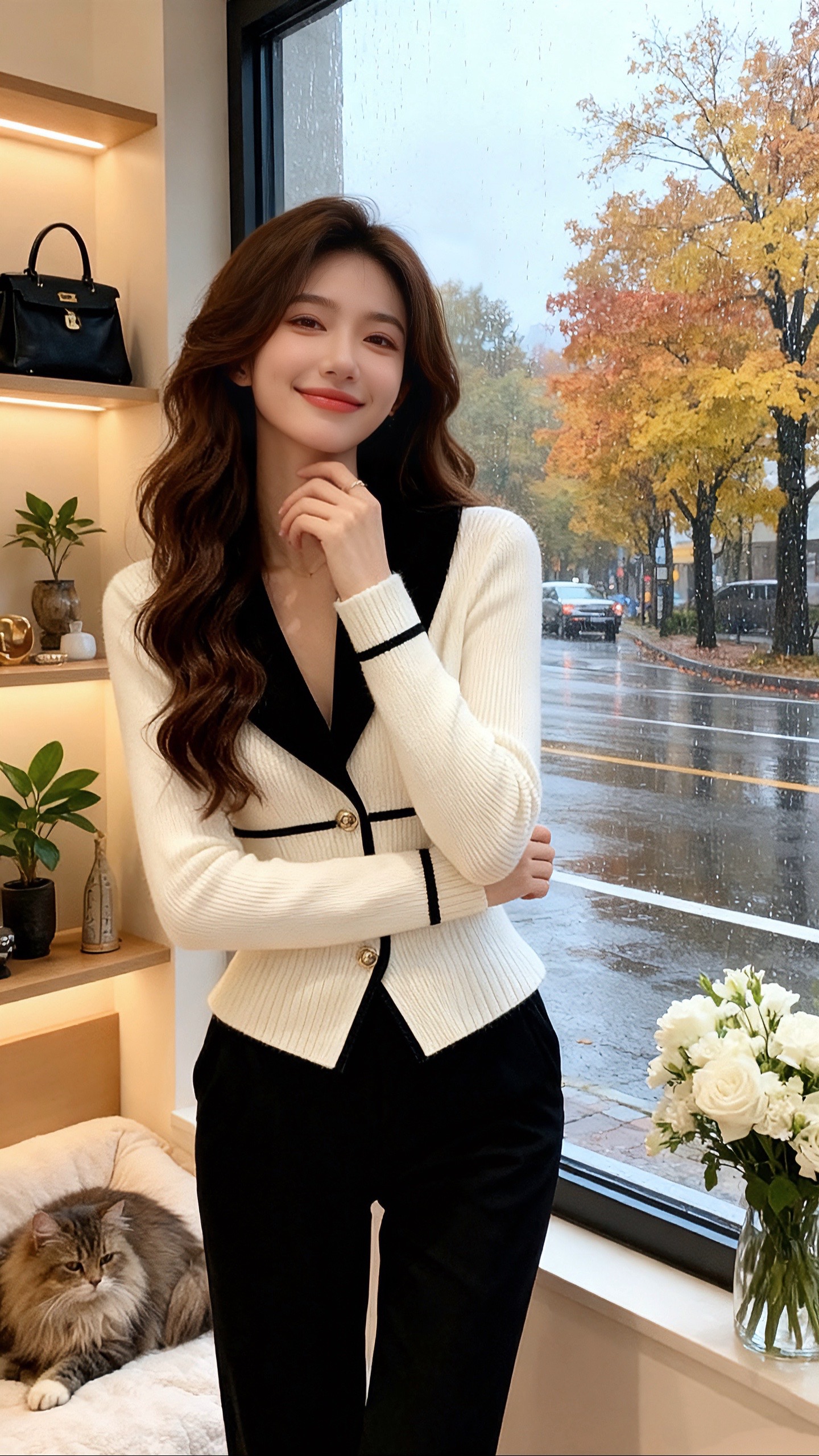 <p>分享穿搭 韩式穿搭 女神打底衫 高级穿搭 名媛风 <!--{im...