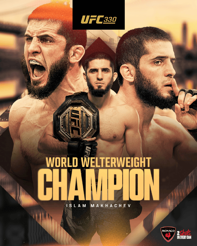 UFC330联合主赛，伊斯兰姆﹣马哈切夫以一致判定（49-46、 49...