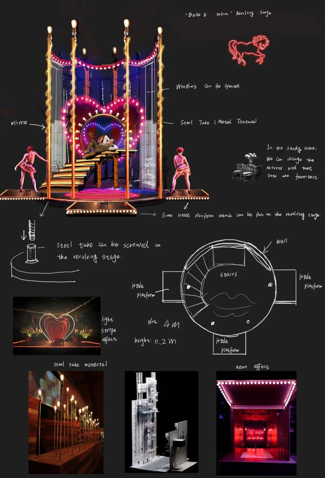 音乐剧乱世佳人油画演出效果背后舞美设计图