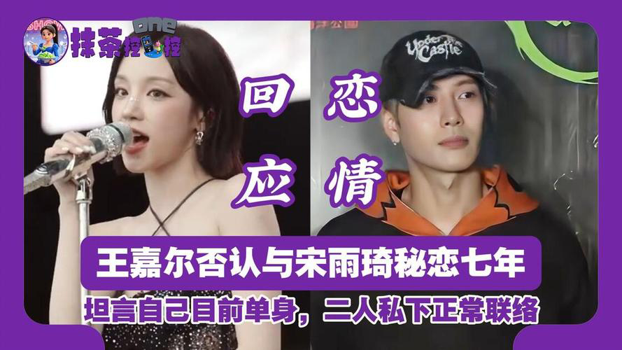 王嘉尔否认与宋雨琦秘恋七年，却坦言私下仍有沟通。
近日，王嘉尔接受采访正面回应恋情传闻，称“没有这回事”，并澄清宋雨琦并未见过他父母。他强调目前单身，过了三十岁最在乎事业，家里也无催婚压力。记者追问“不打算追她？”他笑答：“如果是的话早就追了。”对于私交，他承认两人有正常沟通，但从未聊过绯闻。此前网