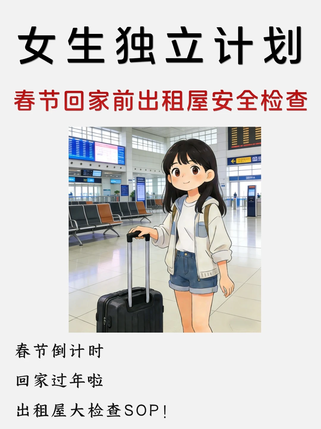 出租屋春节离家安全检查全流程❗️独居必备版