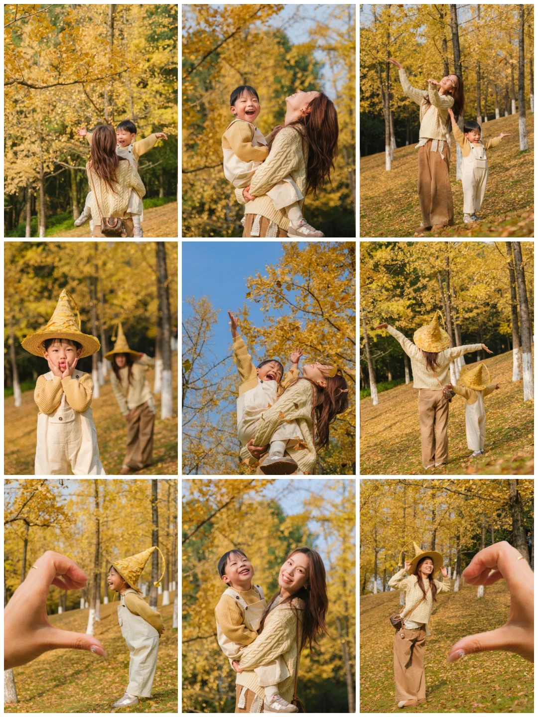 遇到银杏一定要这样拍亲子照！！