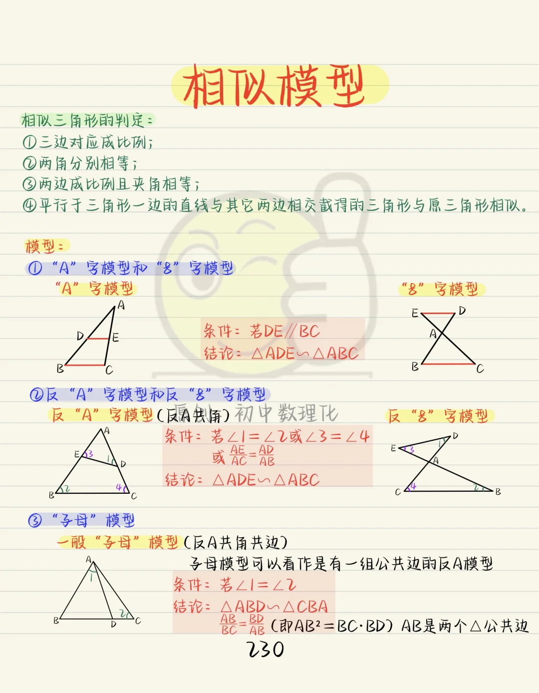 马上中考了，别说相似还不熟❗❗❗