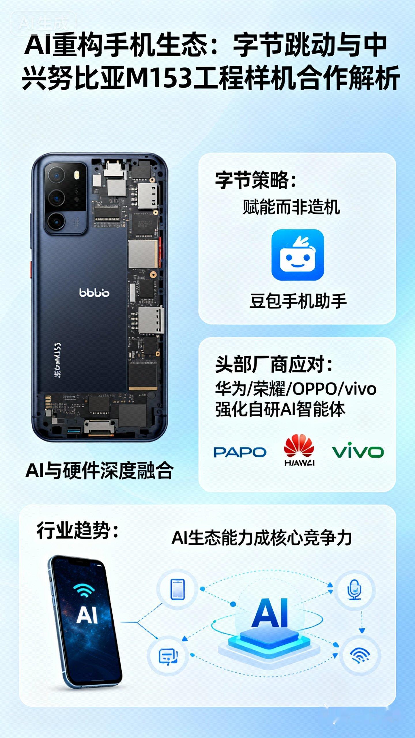 不造手机的字节，如何用AI“掀翻”手机牌桌？  中兴通讯与字节跳动“豆...