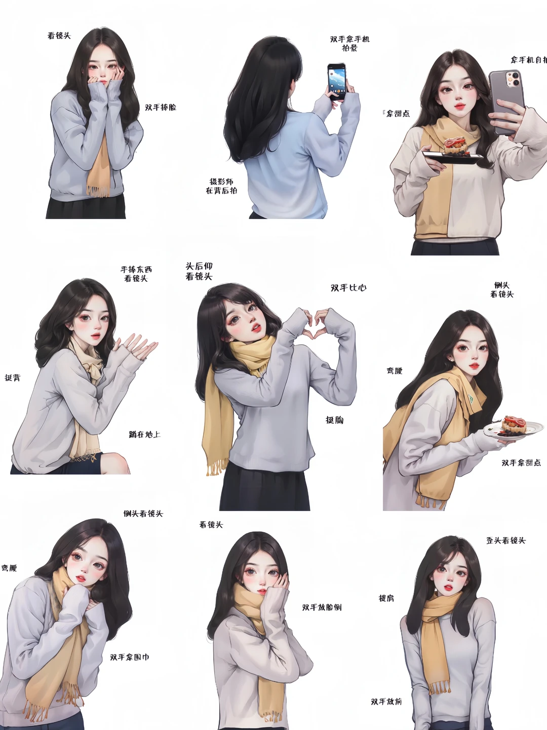 解锁半身拍照姿势的密码，给我冲‼️