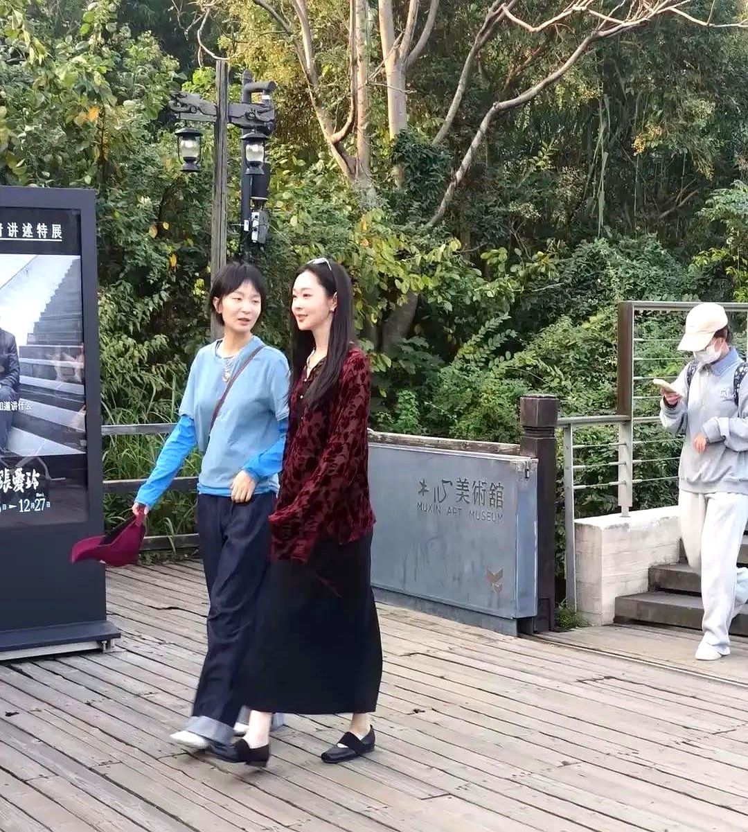 动辄标价五位数的大牌女装，版型到底能垮成什么样？

宋轶这组同框图直接撕开了遮羞布。身边底子不差的姑娘，被这套行头硬生生切成五五分，没腰身、压个子、颜色沉闷得像蒙了层灰，走在街上保准被亲妈问是不是偷穿了长辈的旧罩衫。

宋轶没被压垮，纯粹是靠冷白皮、骨相脸和肩颈线条在硬扛，那是人带衣服，根本不是衣服