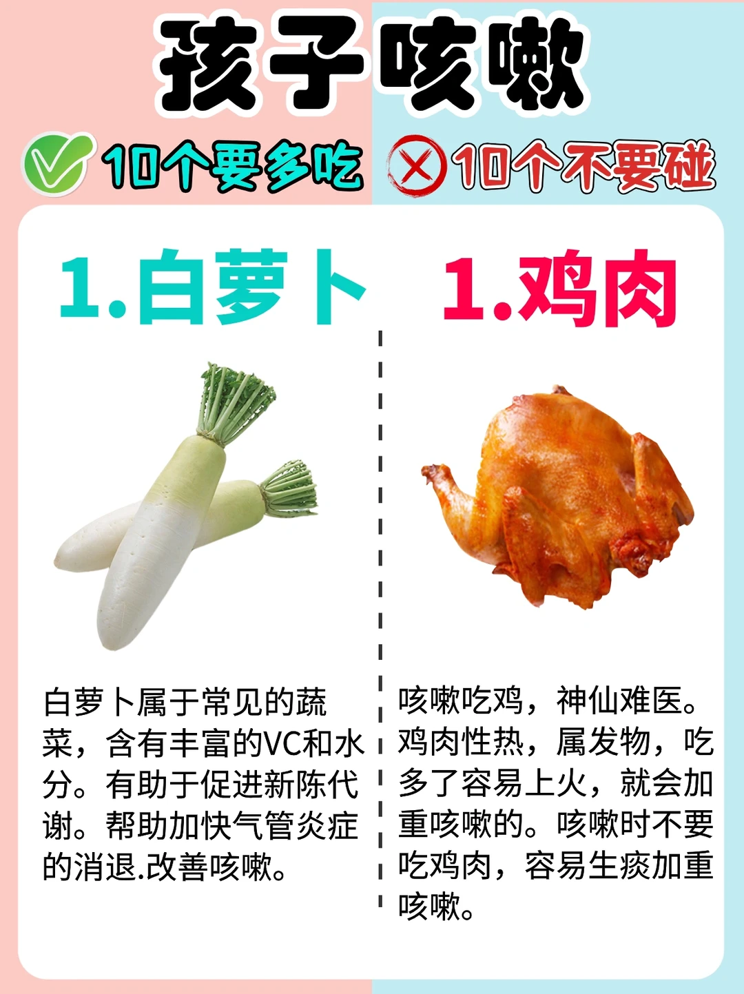 宝宝咳嗽老不好，这10种食物不要吃！