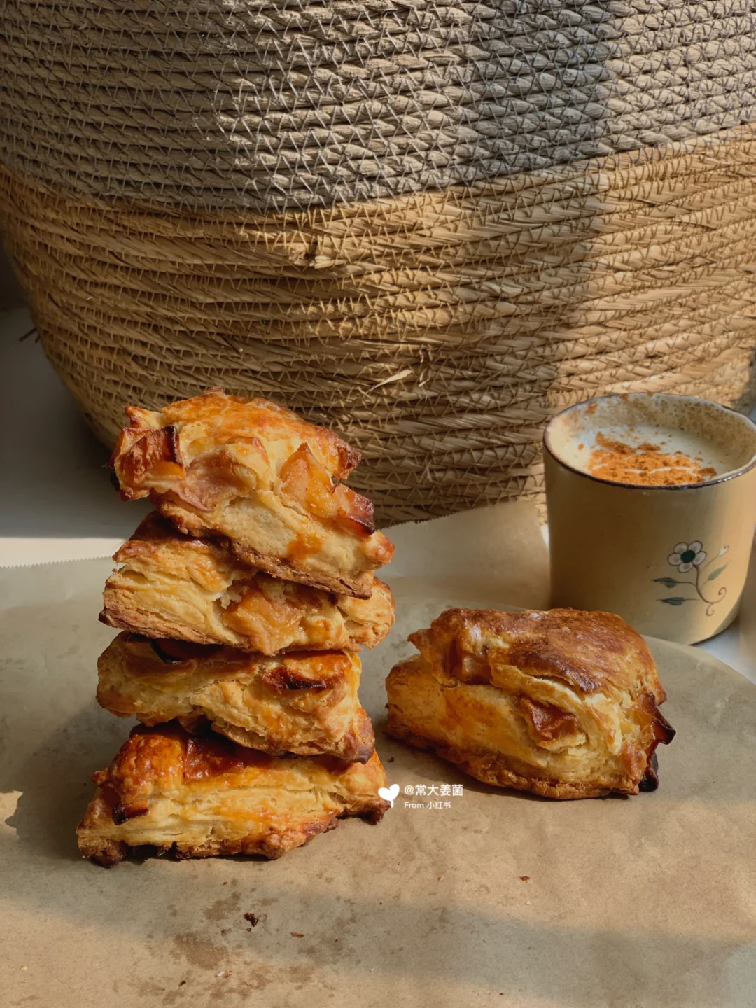 🍎肉桂苹果司康🍎飘香整栋楼〰️〰️