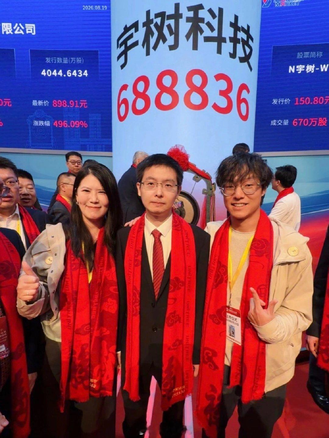 #宇树科技高开629.44%#王兴兴持股31%，这比例在多轮融资后算很高的了！不过宇树目前收入大头还是机器狗，后续产品能不能拓展到更多人形场景才是关键… ​