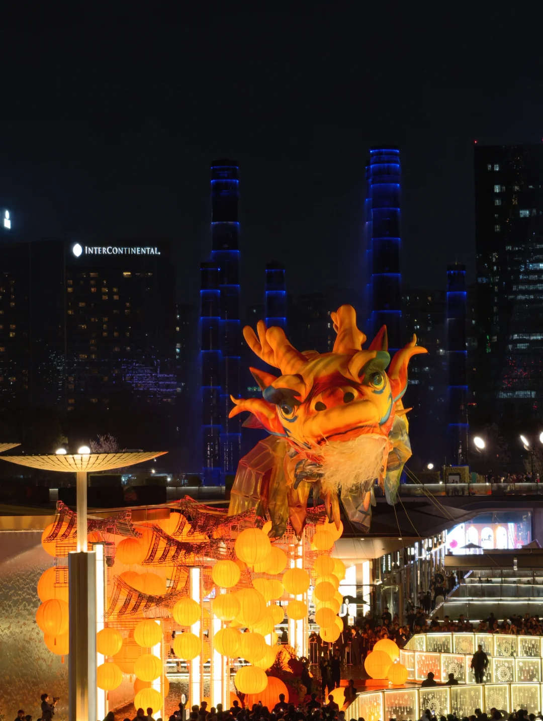 live实拍！好幸运，在成都看到了非遗鳌鱼灯