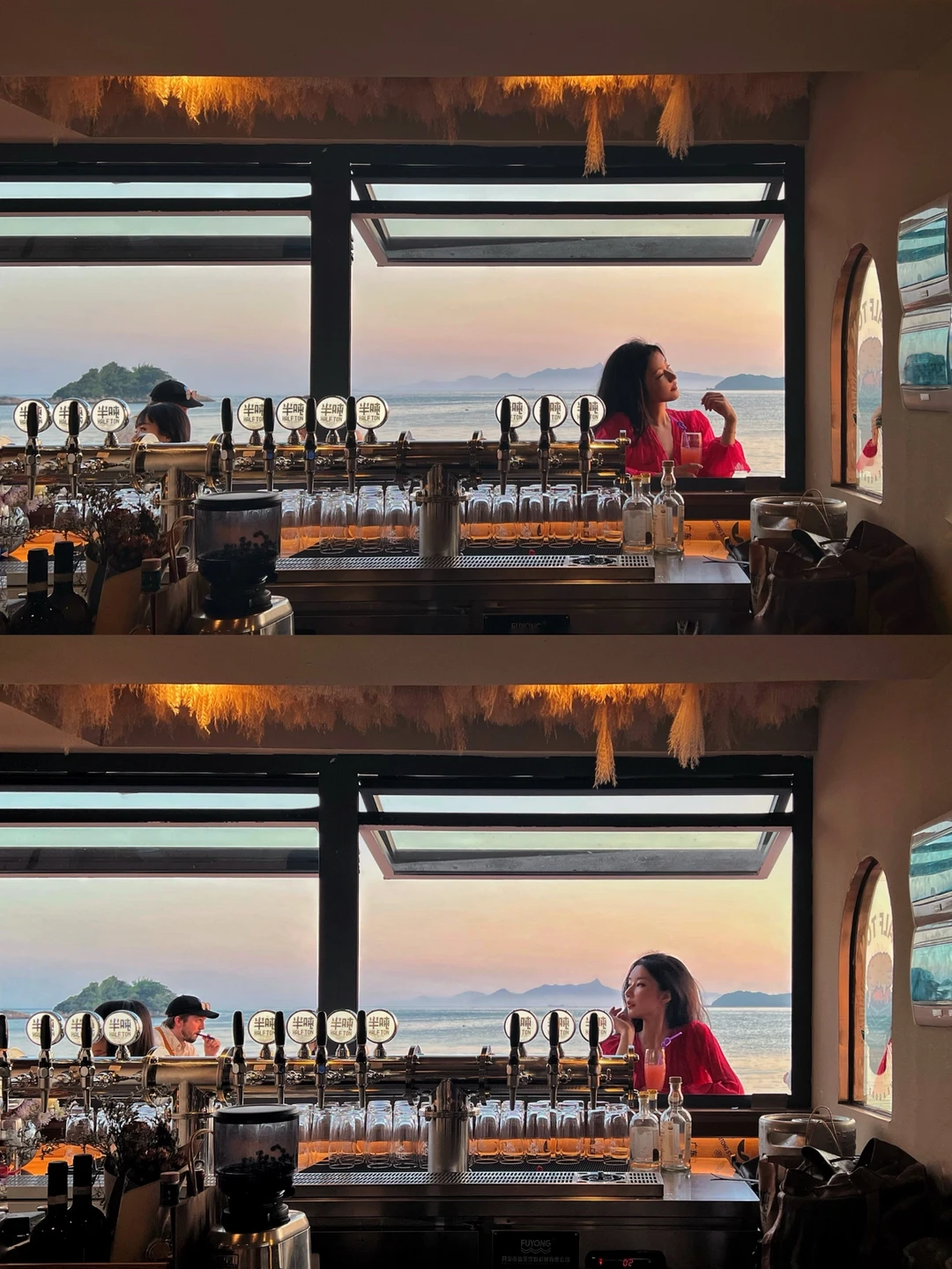 深圳｜最美粉色海边日落—半吨酿造所🍺