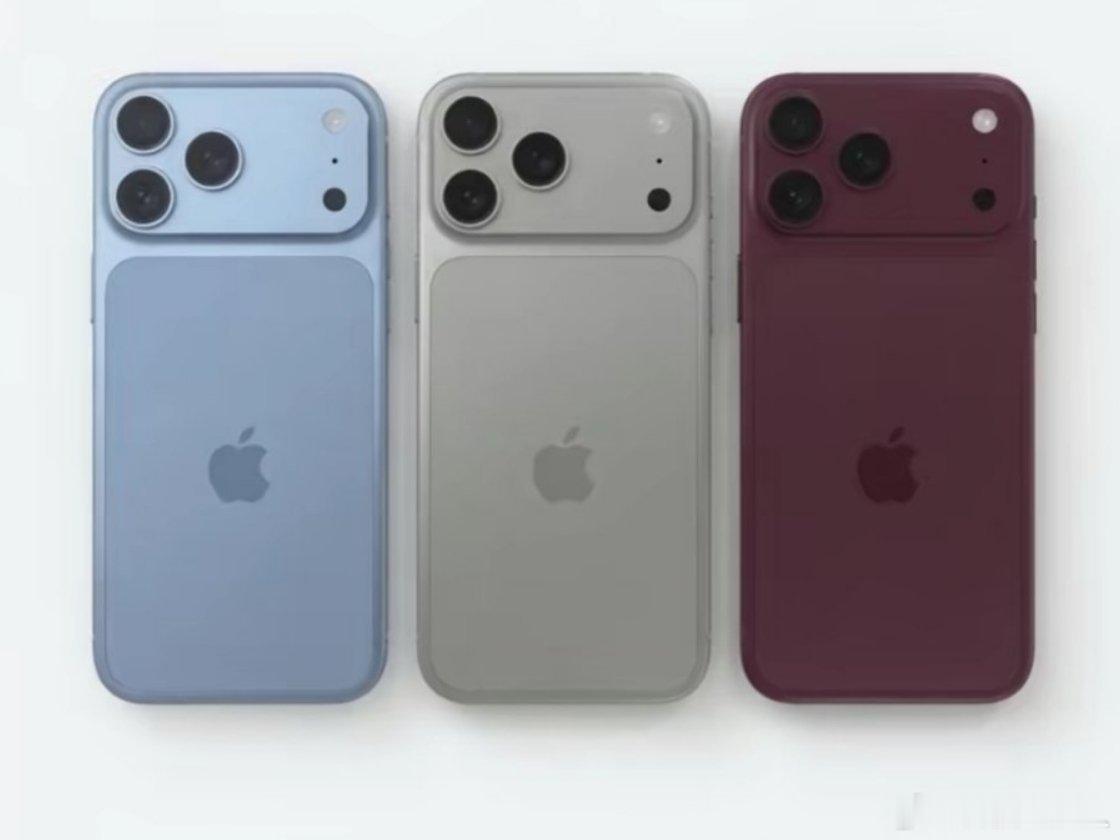 #曝iPhone18Pro已量产# iPhone 18 Pro现已进入全面量产阶段，爆料推测新机将提供天蓝、黑色、酒红三款配色，银色大概率缺席，配色方案仍存在变数。硬件上全系搭载台积电2纳米A20 Pro芯片与第二代C2基带，支持毫米波5G。距离秋季发布会越来越近，你更中意哪个配色？ ​