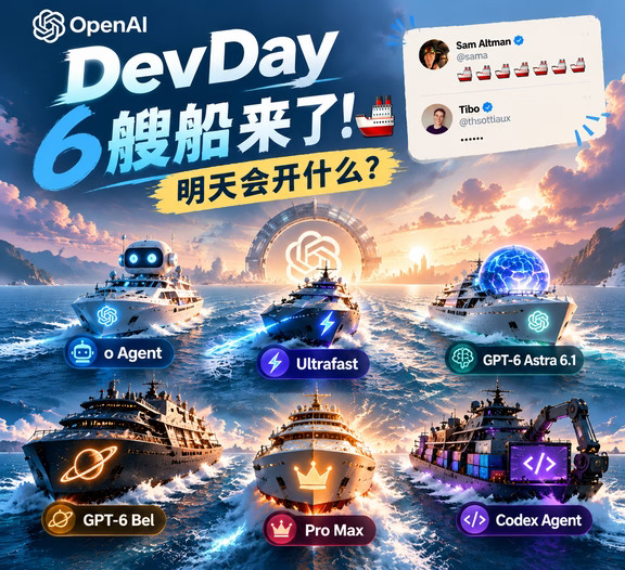 OpenAI DevDay 6艘船🚢