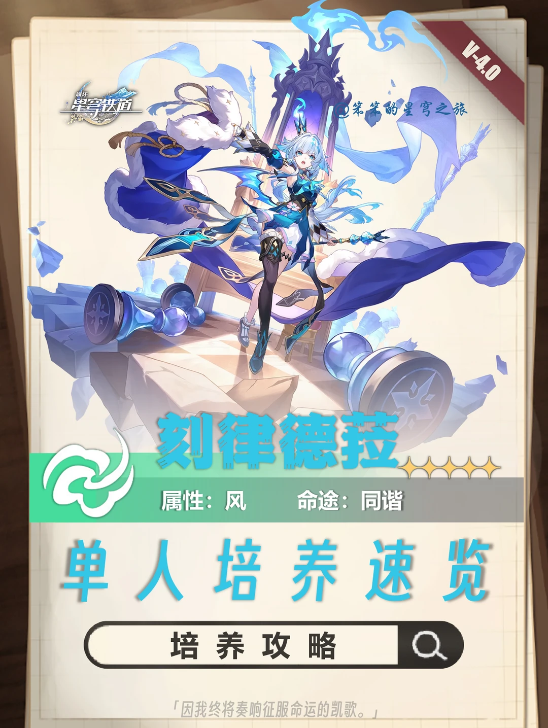 刻律德菈复刻培养攻略，速速收藏起来