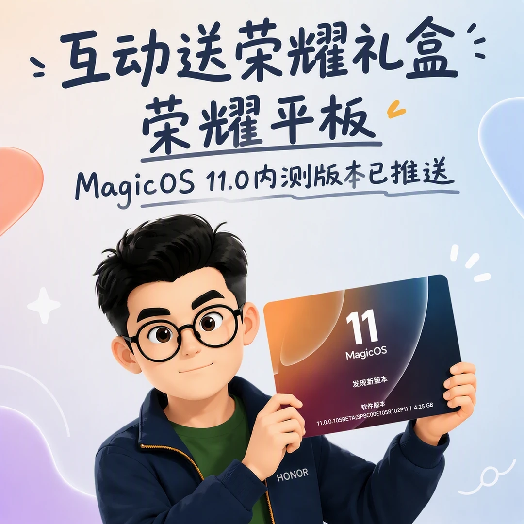 平板用户久等了！MagicOS 11内测版本已推送
