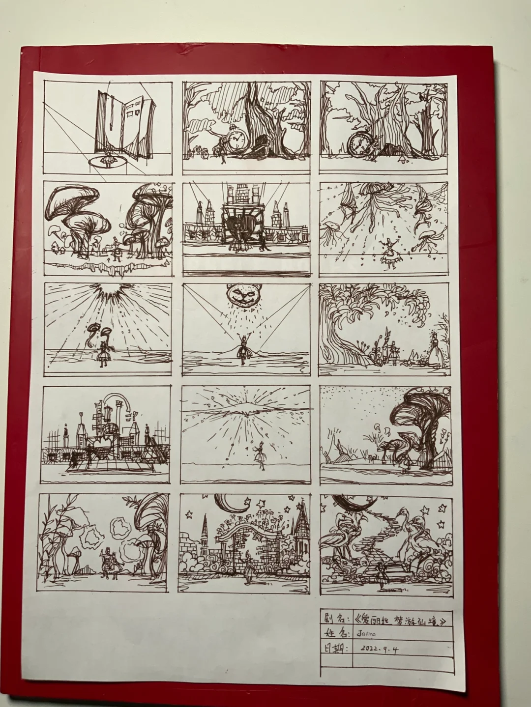 舞台美术设计——故事版草稿练习