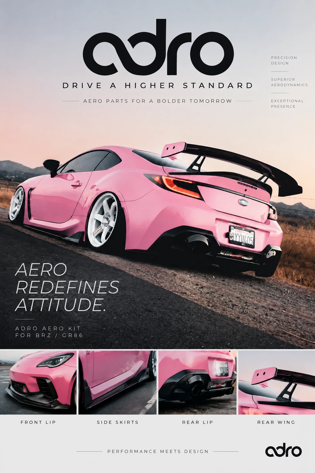 BRZ x ADRO body kit｜Aggressive but clas