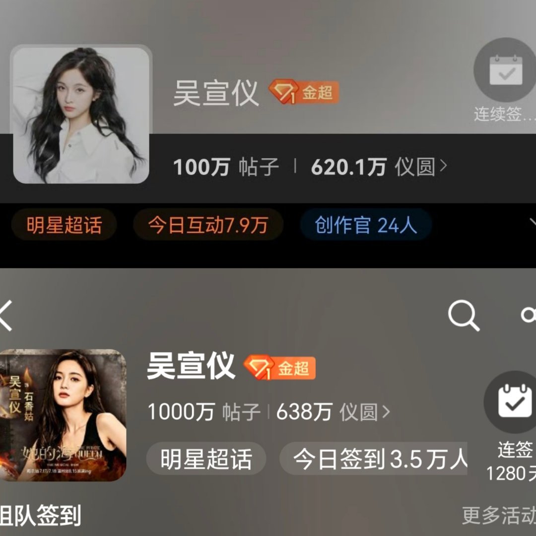 记录一下吴宣仪超话帖子 22年吴宣仪超话帖子破100万 26年6.3吴...