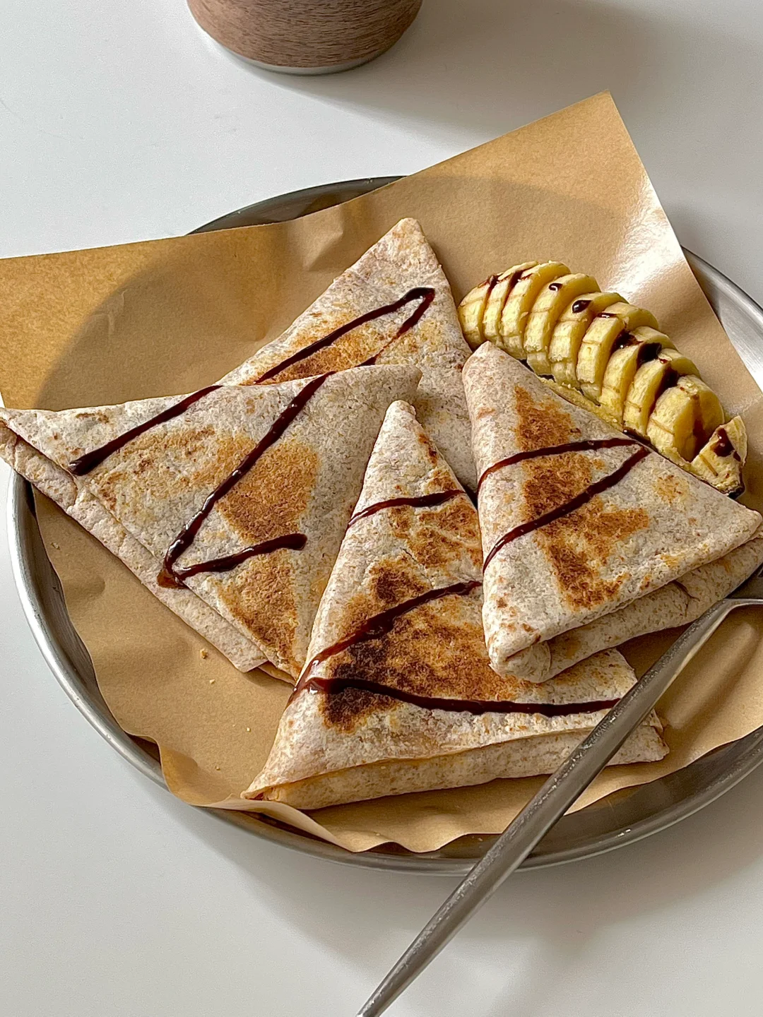 ☀️工作日早餐｜低卡花生酱香蕉全麦卷饼😋