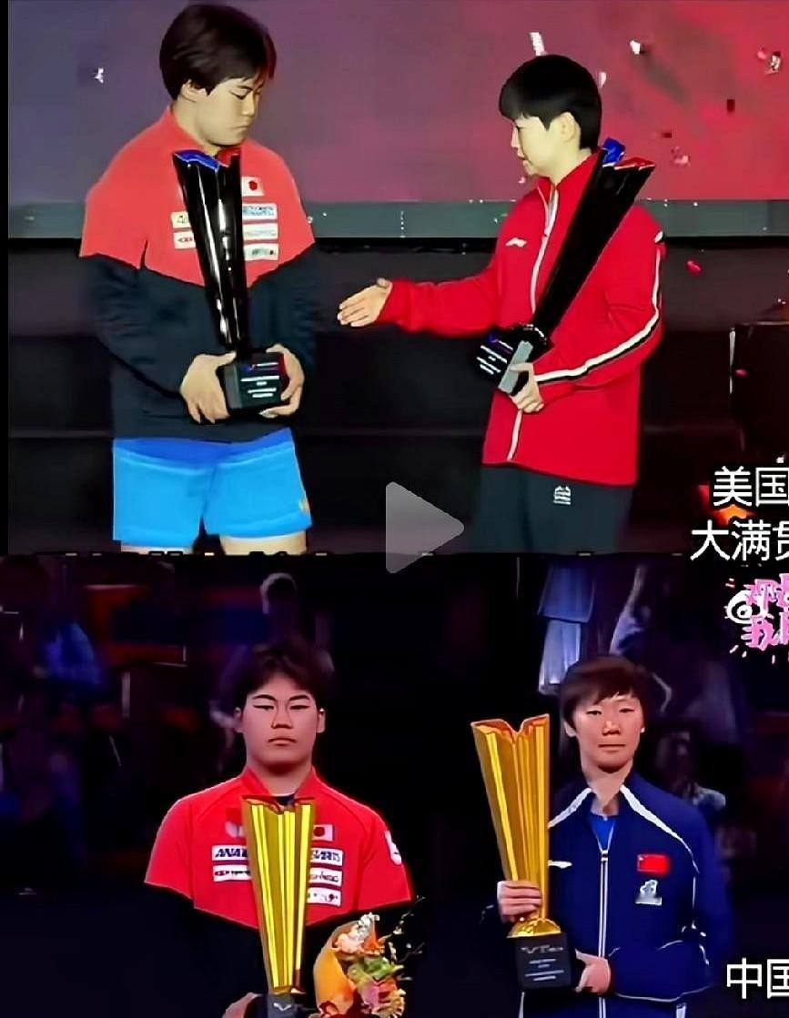 打完球领个奖拍张照而已，什么时候连握不握手都成了一场关于人品和格局的考试？
就因为在领奖台上合影，孙颖莎主动伸手跟松岛辉空打了招呼，而王曼昱站在一旁安安静静拍完照，网上某些剪刀手立刻闻着味儿来了。
上下分屏一拼，慢动作一放，评论区立马开始吵谁懂礼貌、谁没胸怀。
说白了，这就是典型的拿性格差异当