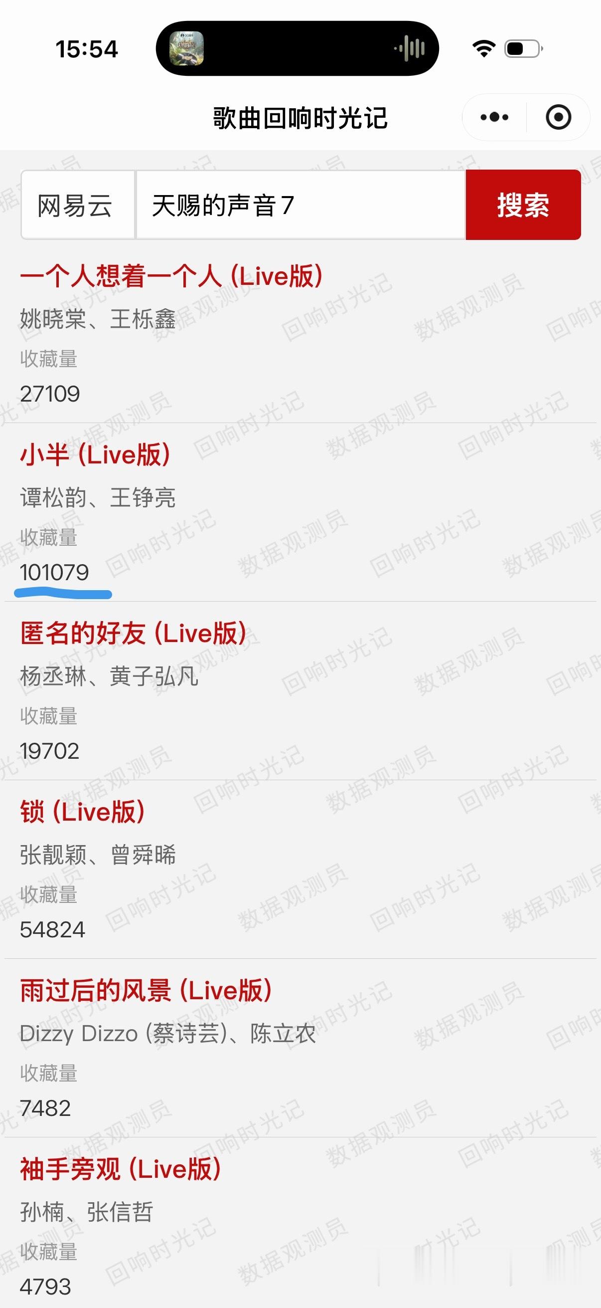 QQ音乐酷狗网易云三平台都破10w收藏了！还是稳步增长最高收听数据今天...