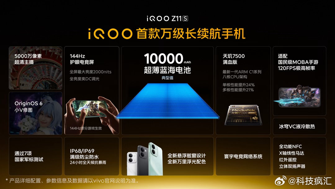 iQOO Z11S发布，国补到手价1529.15元起。
iQOO Neo11 至尊版，国补到手价2899元起。

还是蓝厂打法精准，价格也很有性价比👏👏 ​