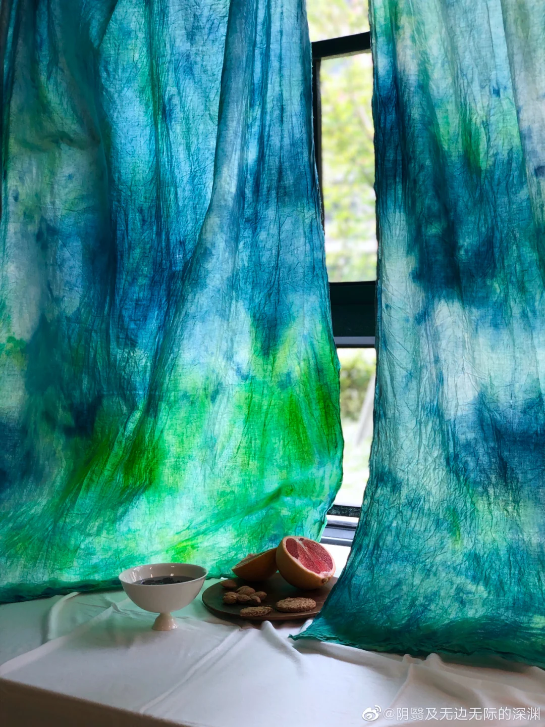 🧘‍♀️周末时光.和妈妈diy扎染草木染 窗帘