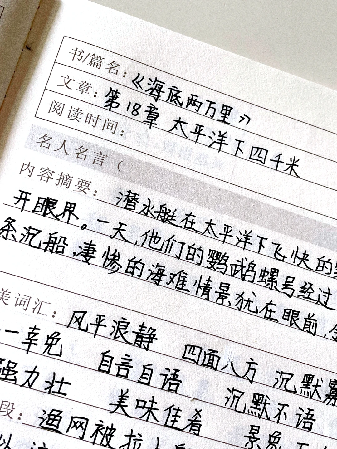 《海底两万里》读书笔记✅第十八章
