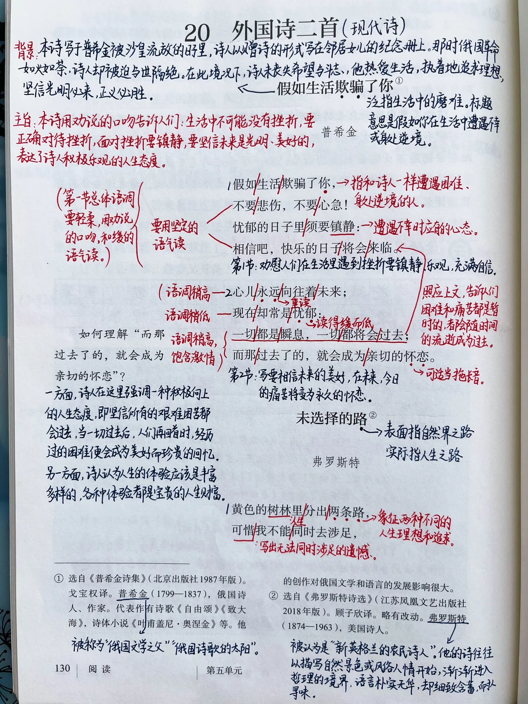 七年级下册语文｜20.《外国诗二首》课堂笔记