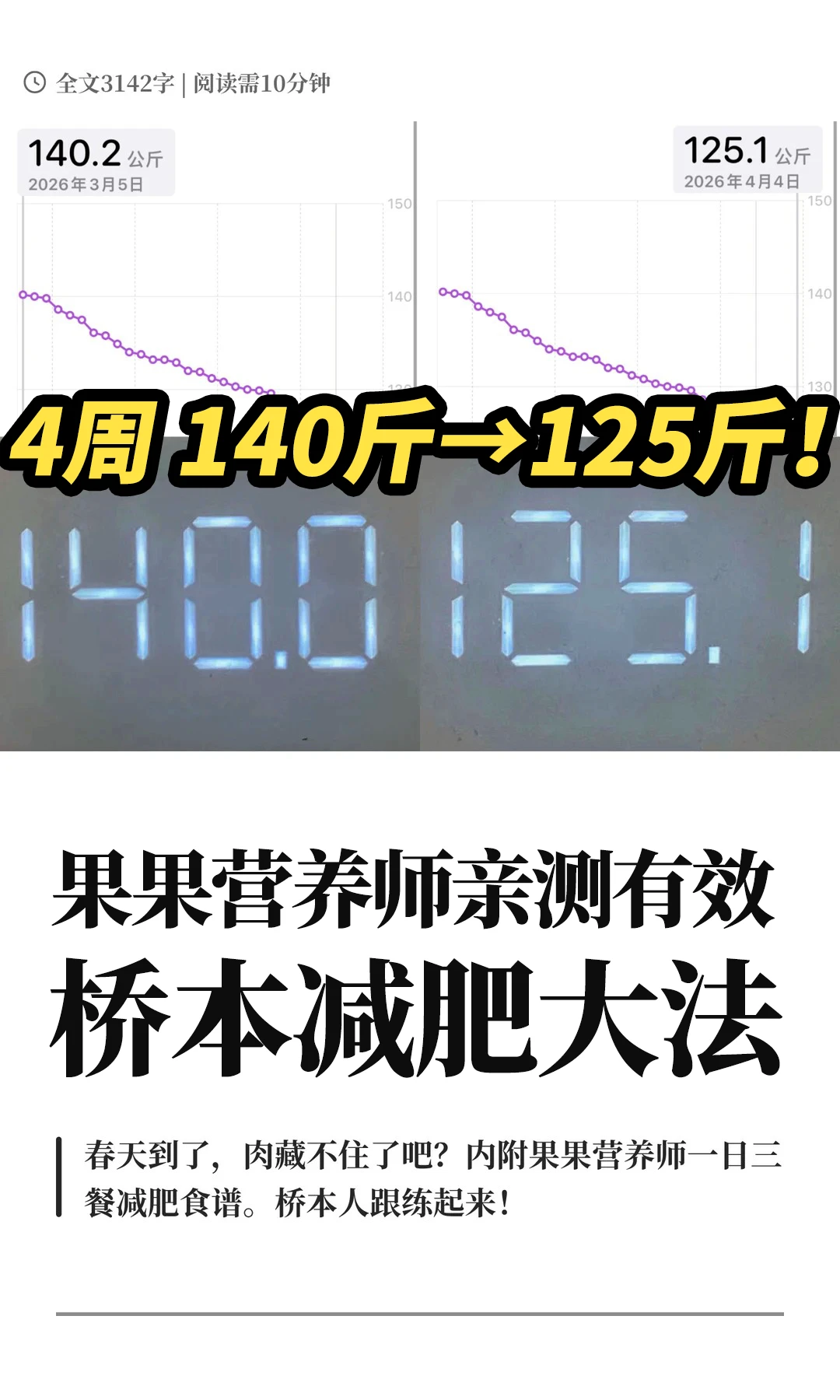 桥本减肥难？不用节食+跑步，也能月瘦15斤