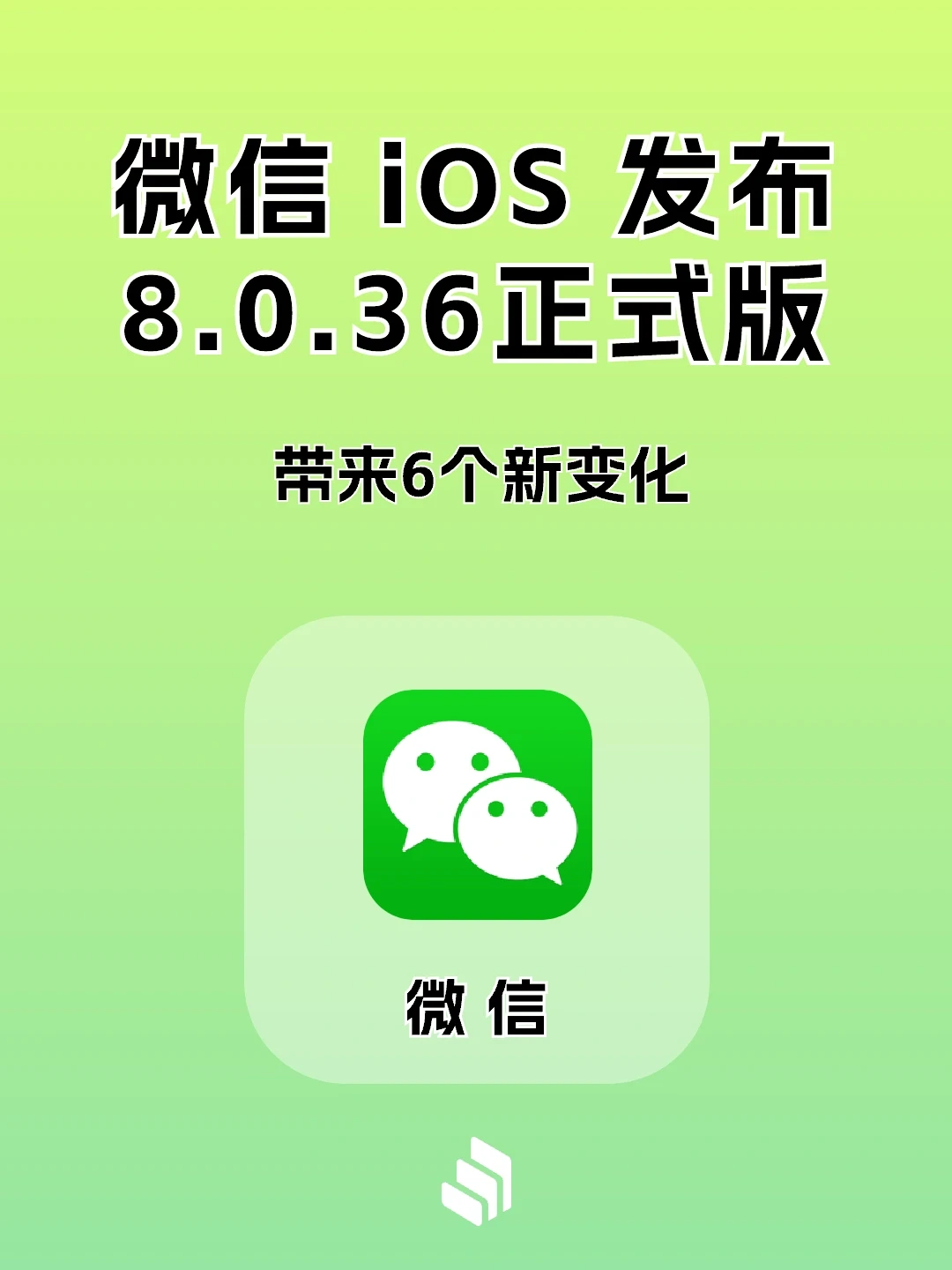 微信发布iOS 8.0.36正式版，新增了6项功能！