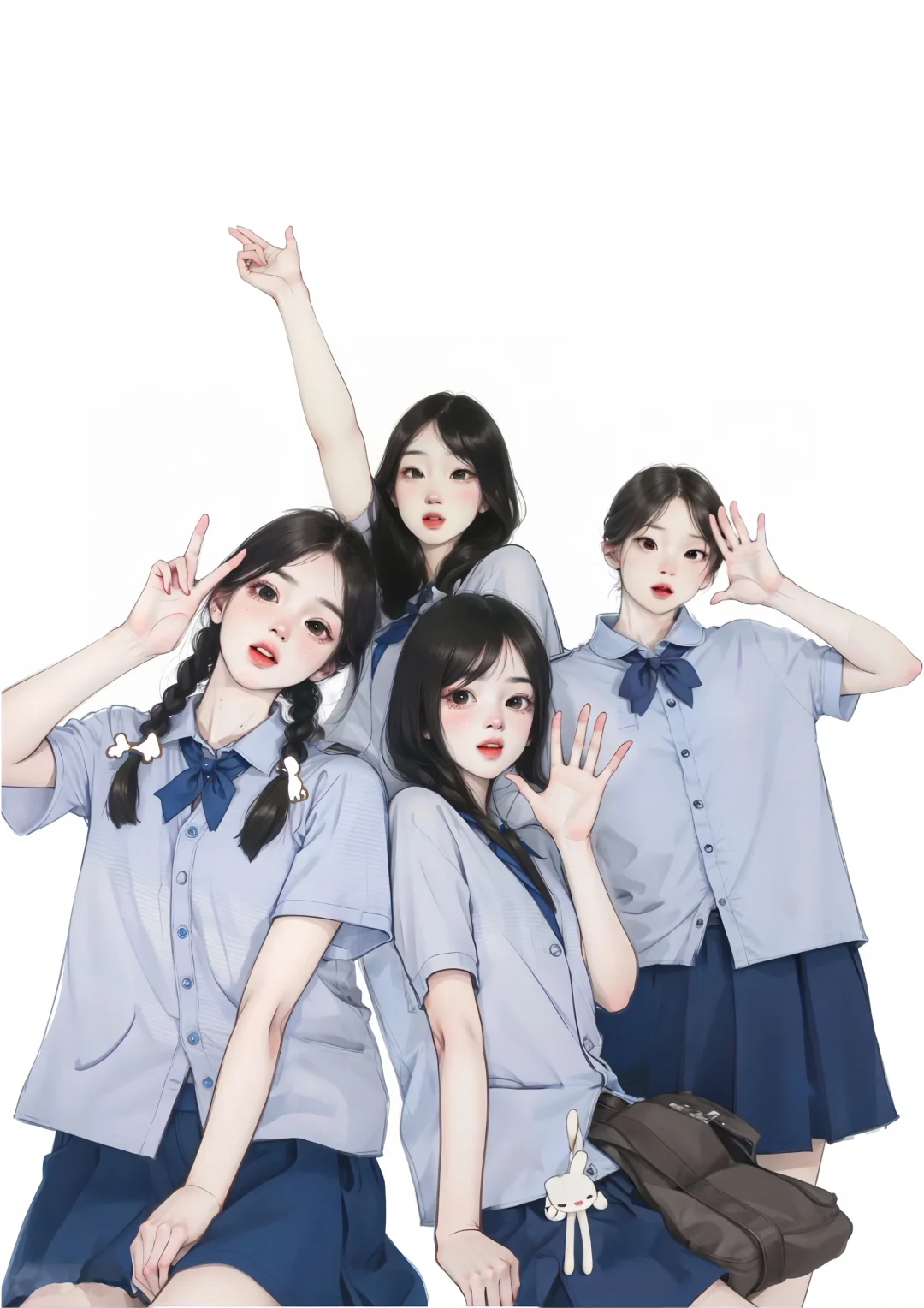 毕业季多人拍照姿势来啦～这样拍真的很哇塞