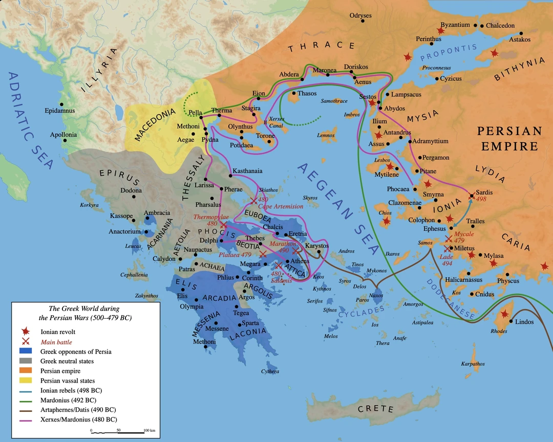 波斯历史上也阔过：入侵希腊和帝国最西疆界