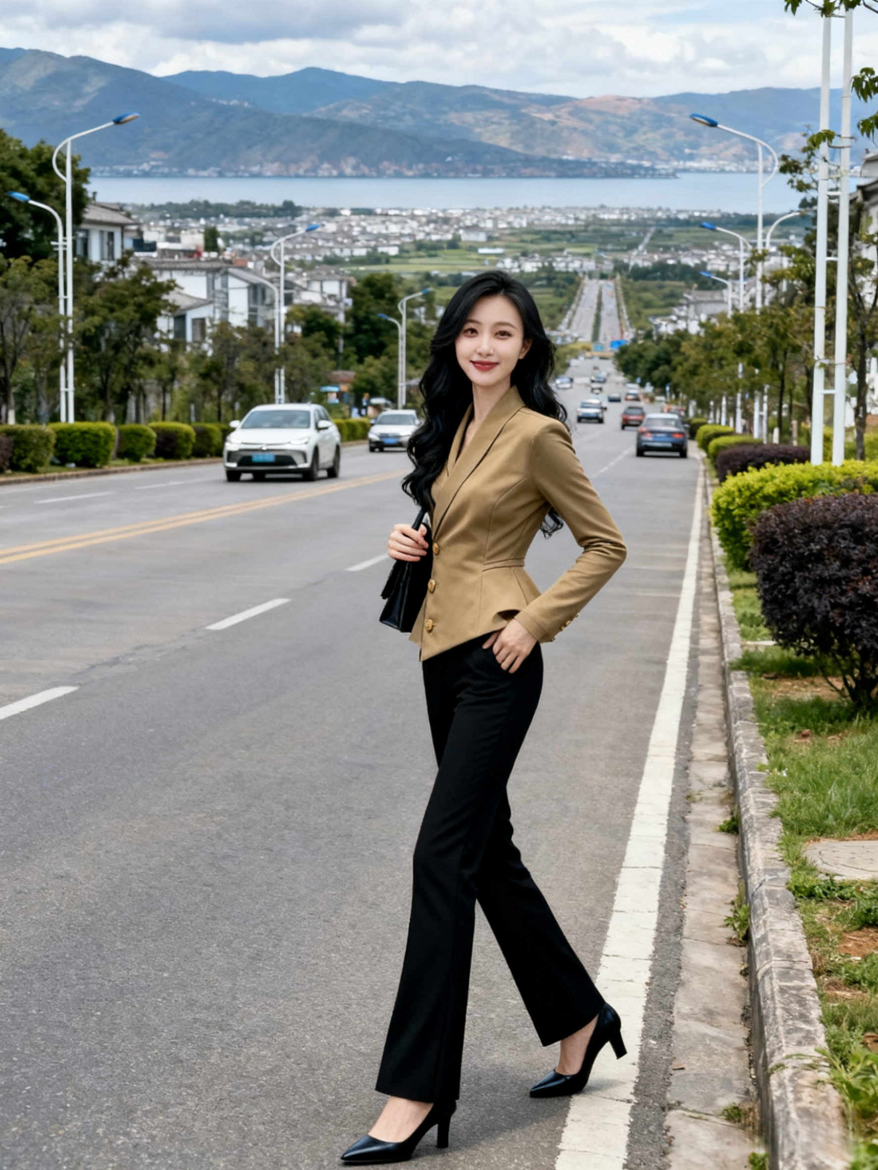 🔥秋冬氛围感C位！卡其色短款掐腰外套太绝了～ 高端质感拉满，显瘦掐腰...