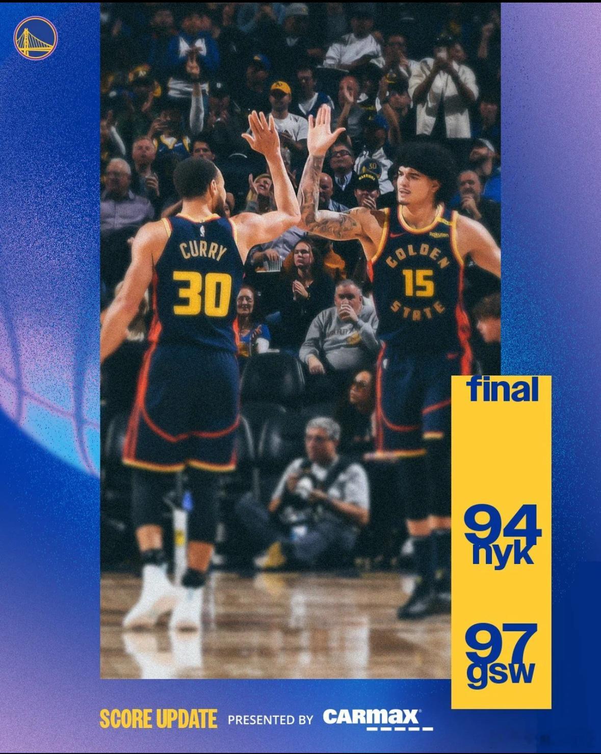 3月16日讯 NBA常规赛今日继续开打，勇士今日坐镇主场迎战尼克斯。勇...