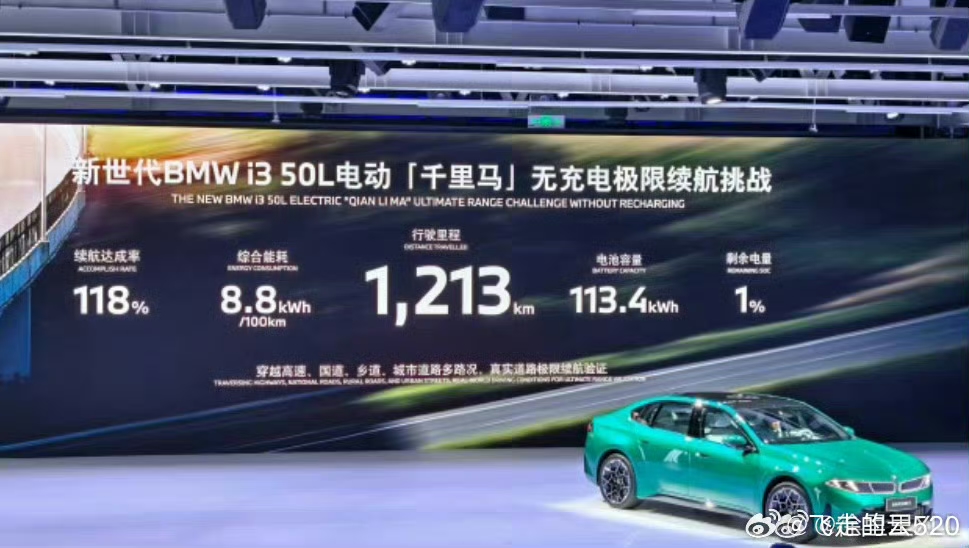 卧槽，小米su7续航要被宝马超越了！1213km太恐怖了[舔屏] 小米su7