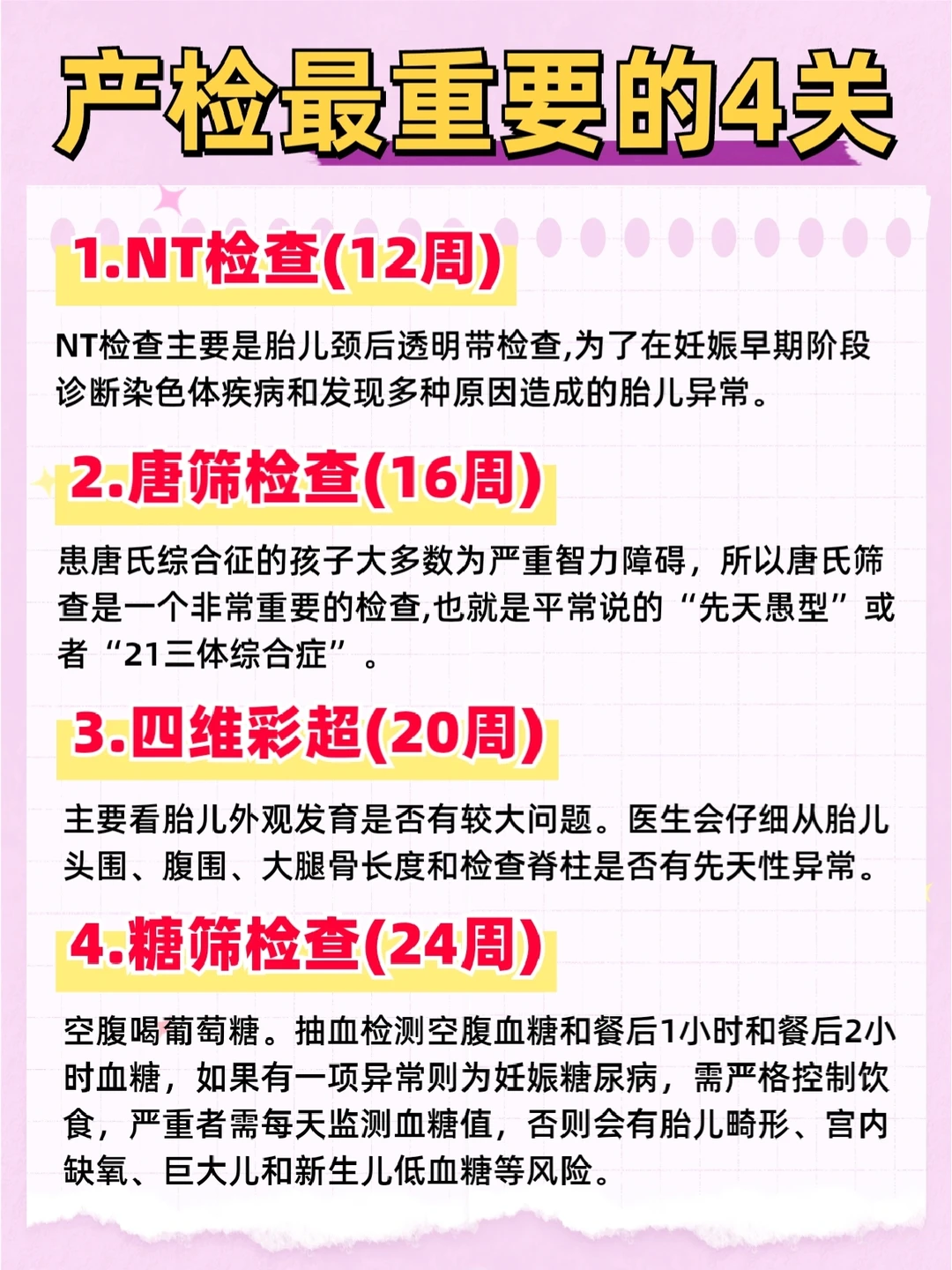 🔥孕期超全产检攻略！怀孕后每月注意事项