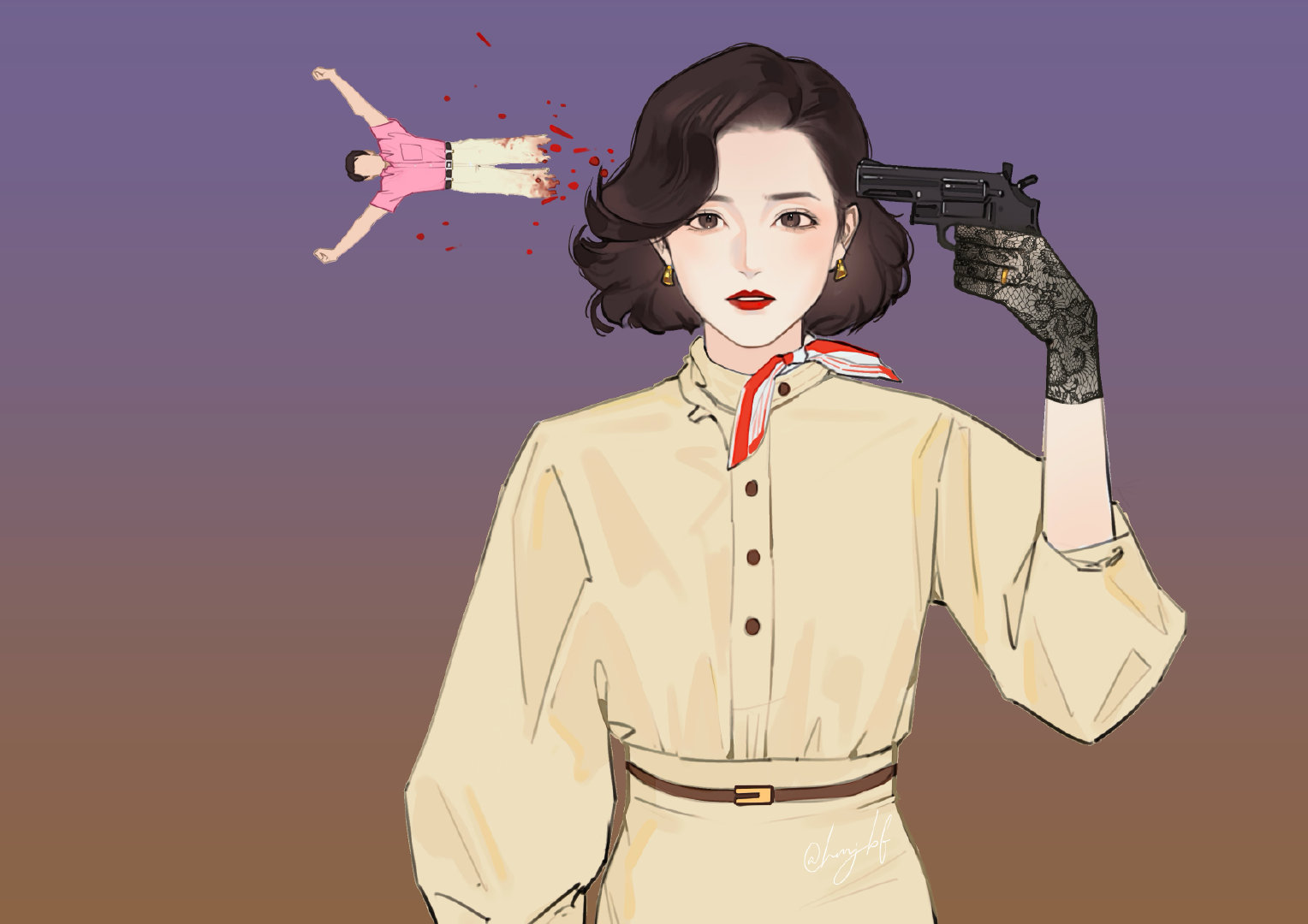卫诗雅×骆嘉苑
曾一起出走不怕闯进了绝地
如雾如烟 全像游戏
-#电影空枪# ​