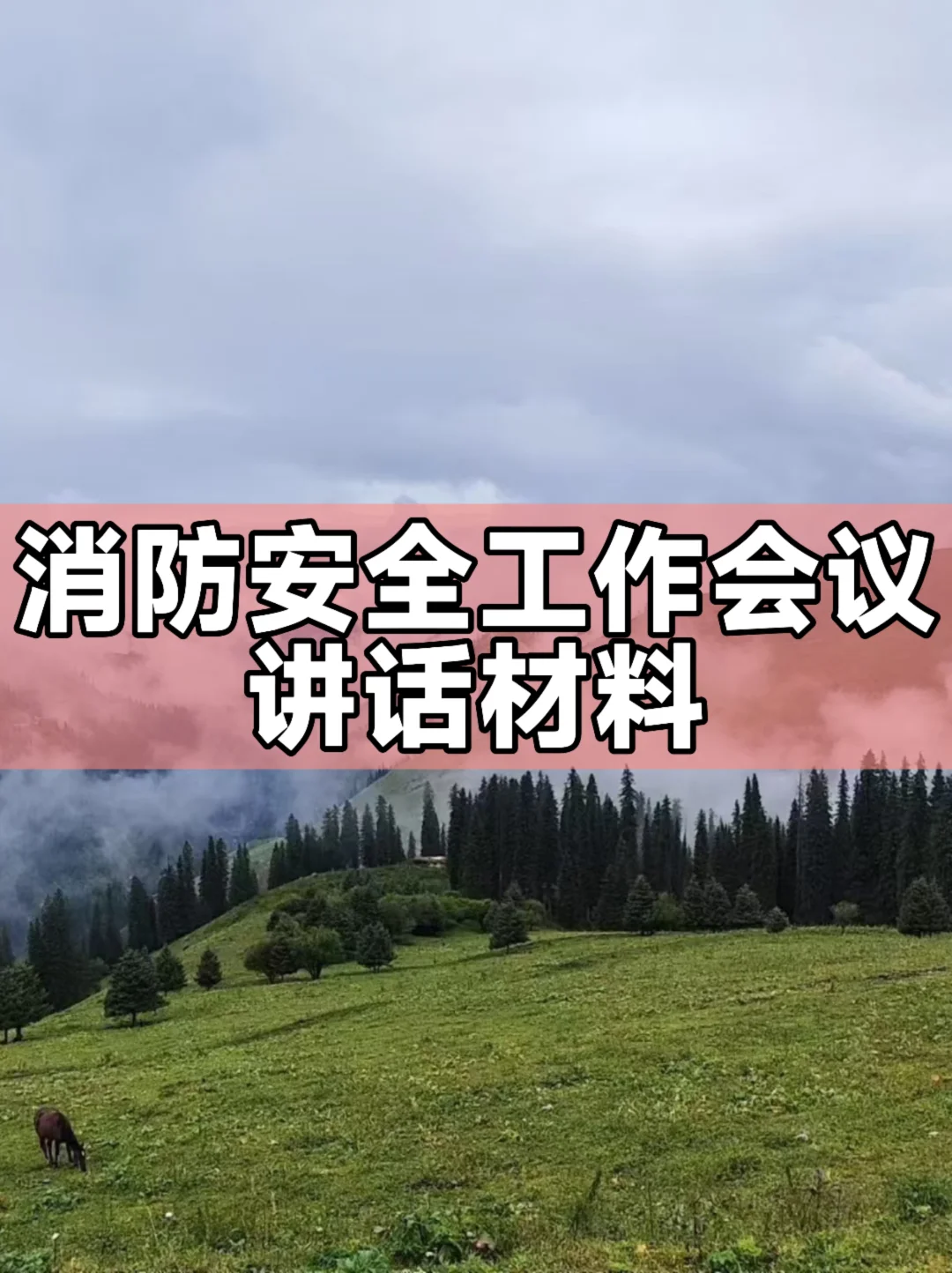 体制内：消防安全工作会议讲话材料