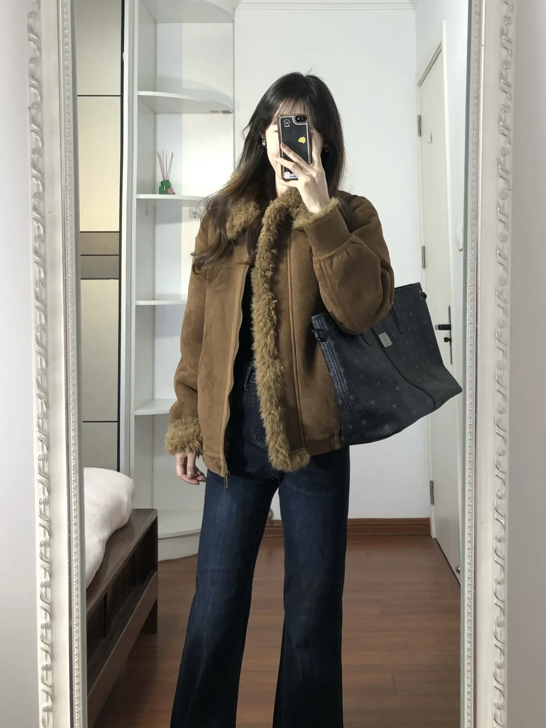 今年第一件栗色外套