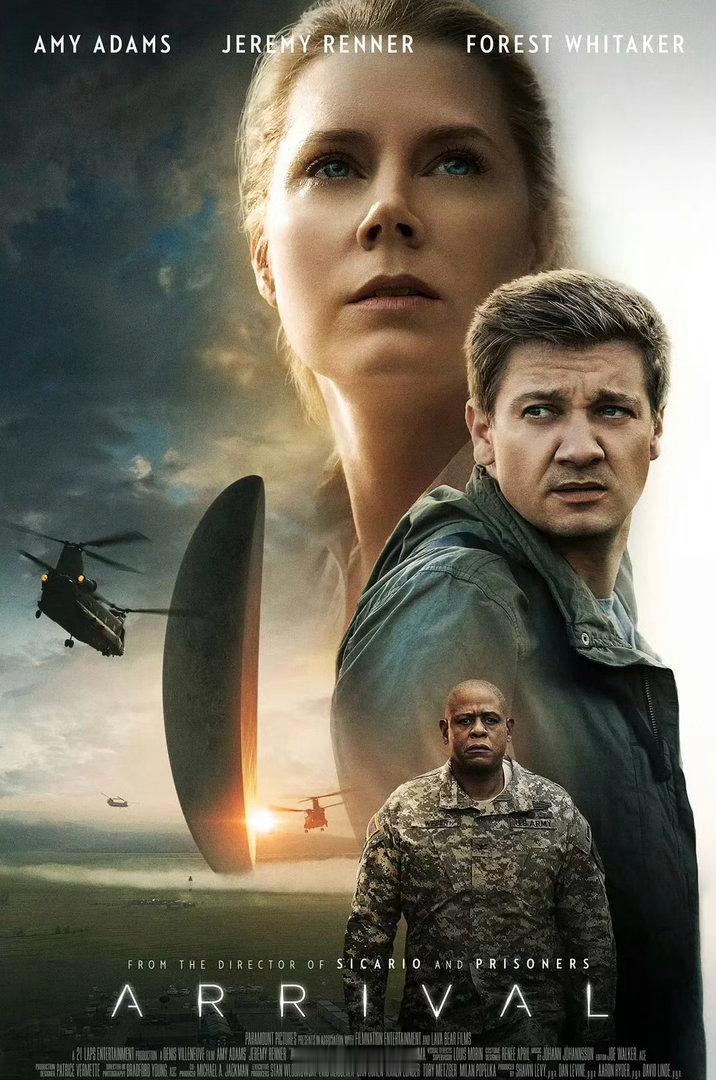 美国科幻悬疑《降临》2016主演：艾米·亚当斯 / 杰瑞米·雷纳 / ...