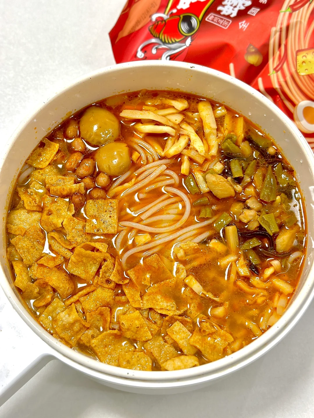 柳州室友教我的！以后螺蛳粉我就这么煮！！🍜