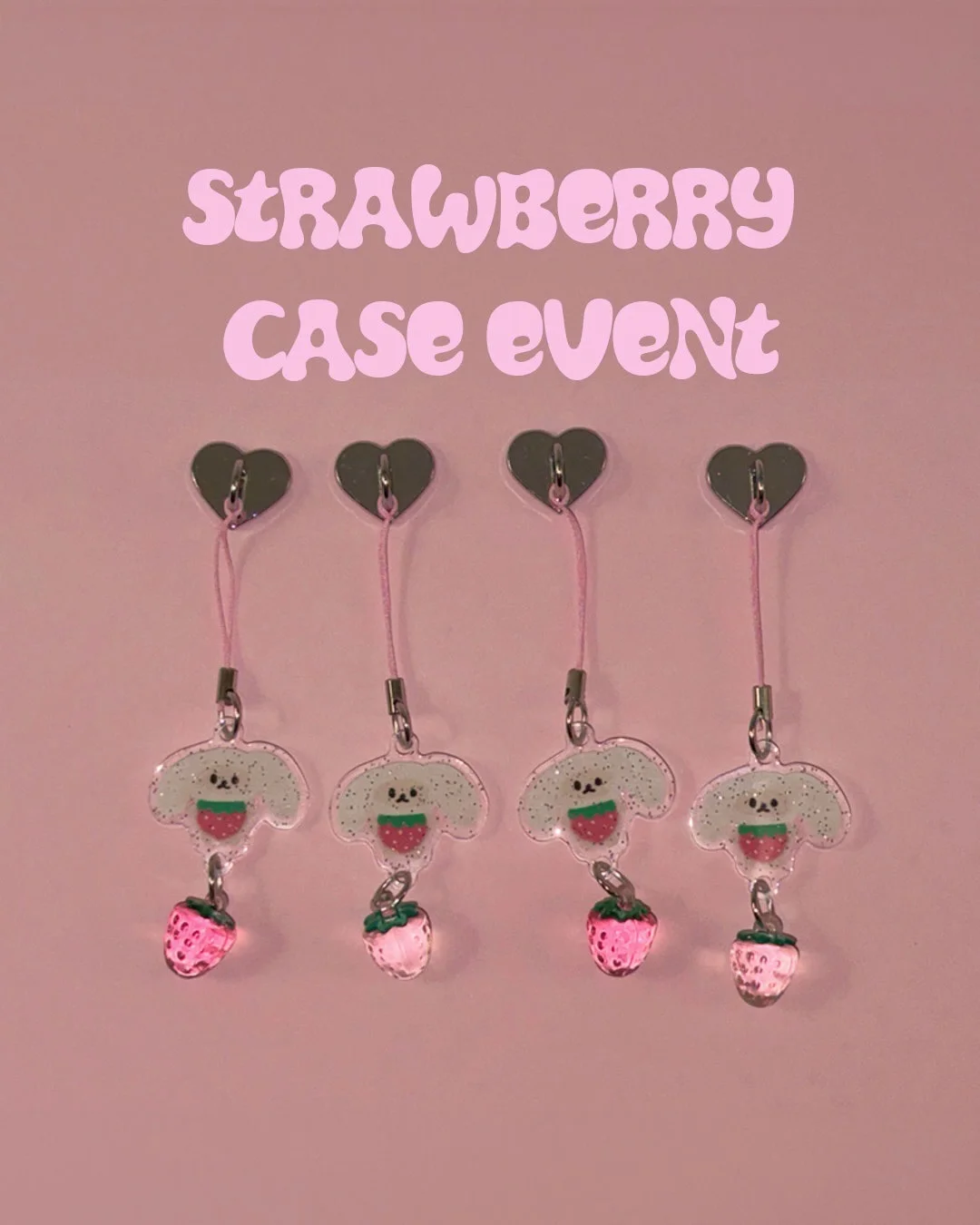 购买新款草莓手机壳送挂件🍓送完为止