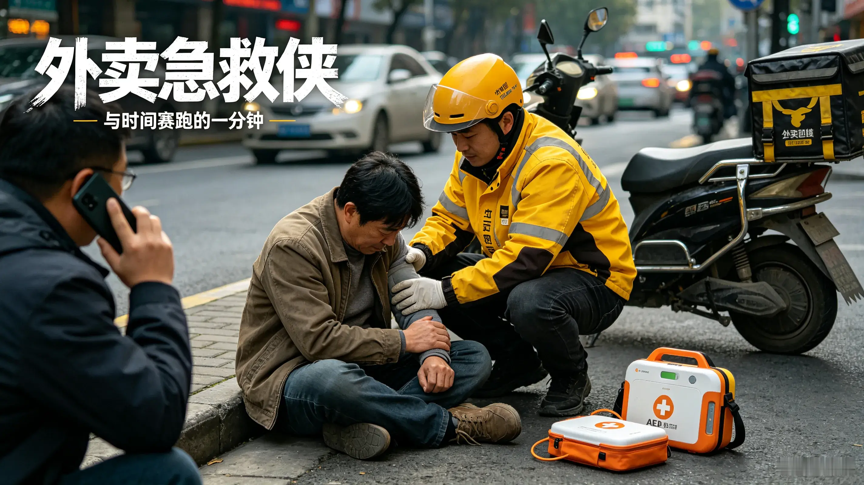 再快一分钟！吴克群助力外卖急救侠，凡人微光被温柔守护。