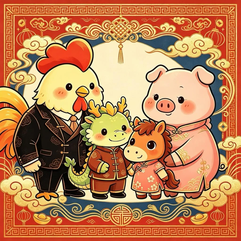 免费取图！一家四口的新年贺岁照来啦