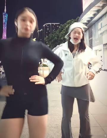 刷到全红婵和罗蕊跳舞，妹妹瘦了好多<br />刷到一段视频，夜晚广州塔...